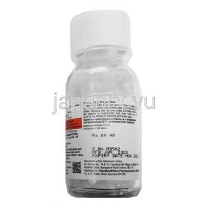 オーグメンチン・デュオ　ドライシロップ　30ml　ボトル裏面