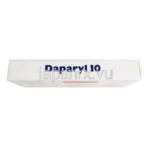 ダパリル (ダパグリフロジン) 10mg 箱側面