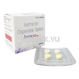 イブレア (イベルメクチン) 12mg 箱、錠剤