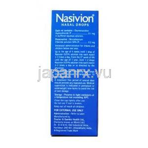 ナシビオン 点鼻薬 (オキシメタゾリン) 0.01% 10ml 成分