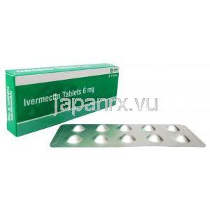 イベルメクチン (Sava社製),イベルメクチン 6mg,　SAVA Healthcare Limited, 箱, シート