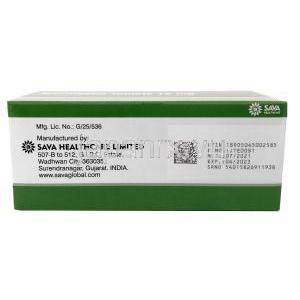 イベルメクチン (Sava社製),イベルメクチン 12mg,SAVA Healthcare Limited, 箱情報, 製造元, 製造日, 消費期限