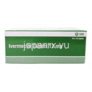 イベルメクチン (Sava社製),イベルメクチン 12mg,　SAVA Healthcare Limited, 箱表面