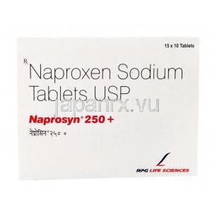 ナプロシン 250 プラス,ナプロキセン 275mg, RPG Life Sciences Ltd, 箱側面