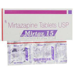 ミルタザピン（リフレックスジェネリック）, Mirtaz, 15 mg