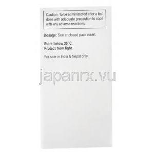 キシロカイン 注射, リドカイン 2%, 30ml, 製造元：Zydus Cadila,箱情報, 保管方法, 注意事項