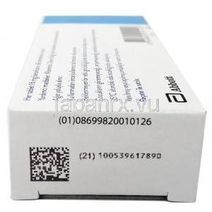 ベタサーク,ベタヒスチン 16mg,製造元： Abbott, 箱側面情報-2