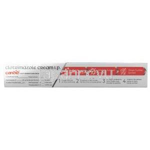 カンディッド マルチベネフィットスキンクリーム,クロトリマゾール 1%, 30g, 製造元：Glenmark Pharma, 箱情報, 成分