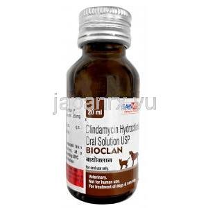 バイオクラン経口液 犬猫用,クリンダマイシン 25mg, 経口液 20ml, 製造元：Sava Vet, ボトル