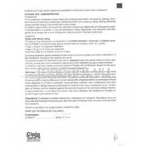 オティバクト （バイトリル ジェネリック） 点耳薬 (Cipla) 情報シート2