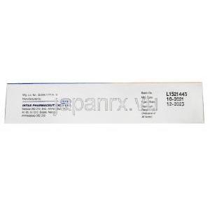 タクファフォルテ 軟膏, タクロリムス 0.1%w/w, 軟膏 20g,製造元： Intas Pharmaceuticals, 箱情報,製造日, 消費期限