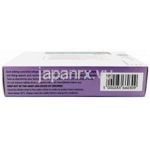 エピリムクロノ, バルプロ酸ナトリウム 133.2mg/ バルプロ酸58mg, 製造元：Sanofi, 箱情報, 成分, 保管方法