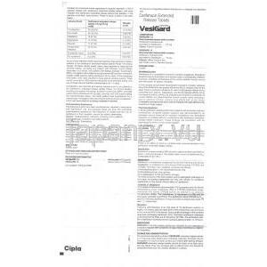 ダリフェナシン（ジェネリックエナブレックス）, VesiGard 15mg 錠 (Cipla) 情報シート1