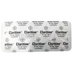 クラリチン,ロラタジン 10mg, 20錠, 製造元：バイエル(Bayer) , シート情報