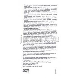 フェブキソスタット（ウロリック ジェネリック）, ズリッグ Zurig 40mg 錠 (Zydus) 情報シート4