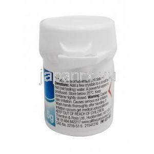 Menthol Crystals, 5g,Care plus, Bottle information, Direction for use