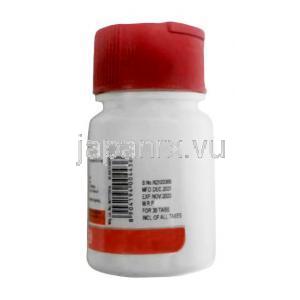 モニット GTN, ニトログリセリン 6.4mg, 製造元：Intas Pharma, ボトル情報