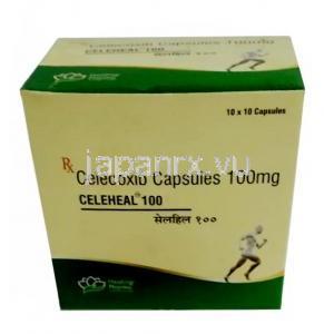 セレヒール, セレコキシブ100mg,カプセル, 製造元：Healing Pharma India Pvt Ltd, 箱表面