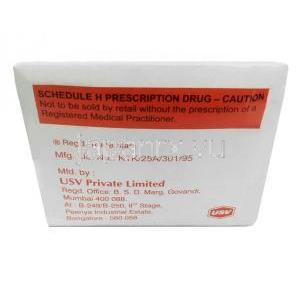エコスプリン 150,アスピリン 150mg,製造元：USV, 箱情報, 製造元