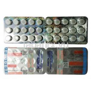 ウディリブ 150, ウルソジオール150mg, 製造元：Abbott India, シート表面, シート裏面