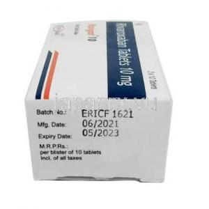 リピガット 10, リバロキサバン 10mg, 製造元：Natco Pharma Ltd, 箱情報,製造日, 消費期限