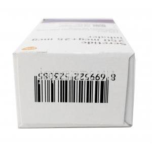セレタイド インヘラー, サルメテロール 25mcg/ フルチカゾン 250mcg,120回分 インヘラー, 製造元：GSK, 箱上面