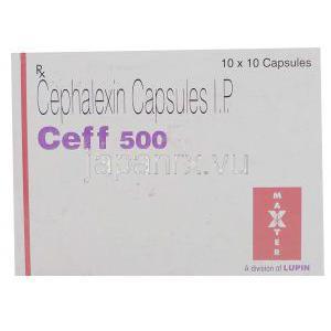 ジェネリック・ケフレックス, セファレキシン, Ceff 500, 錠　箱