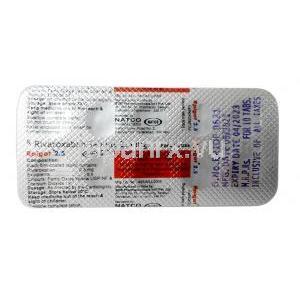 リピガット 2.5, リバロキサバン 2.5mg, 製造元：Natco Pharma Ltd, シート情報