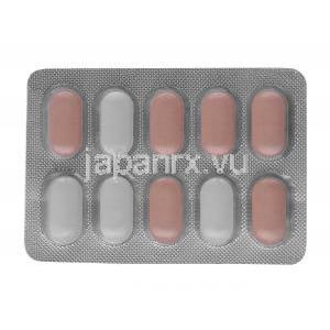 グルコノーム P, ピオグリタゾン 15 mg/ メトホルミン 500 mg,製造元： Lupin,シート