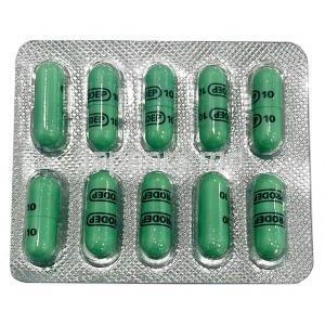 プロデップ,フルオキセチン 10mg, カプセル,製造元： Sun Pharmaceutical Industries,シート