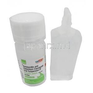 トキソモックス ドライシロップ, アモキシシリン 200mg/ クラブラン酸 28.5 mg, ドライシロップ 30mL, 製造元：Sava Vet, ボトルセット