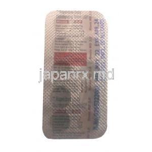 リスニア MD 3.0, リスペリドン 3 mg,錠剤, 製造元：Cipla, シート情報