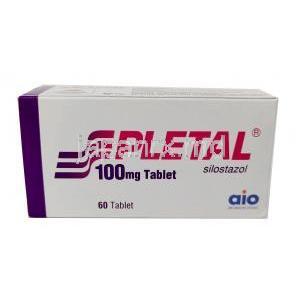 Pletal, Cilostazol 100mg, 60tablets, Abdibrahim, Box back view