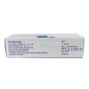 ロゼックス ジェル, メトロニダゾール 0.75% w/v, 製造元：Galderma, 箱情報,使用方法