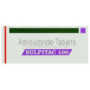 アミスルプリド（ソリアンジェネリック）, Sulpitac 100mg 錠 (Sun Pharma) 箱
