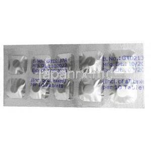トロパン,  オキシブチニン 5mg,製造元： Sun Pharma, シート情報, 製造日, 消費期限