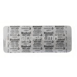 ビソルボン チェスティ フォルテ,ブロムヘキシン 8 mg,製造元：ベーリンガーインゲルハイム, シート情報