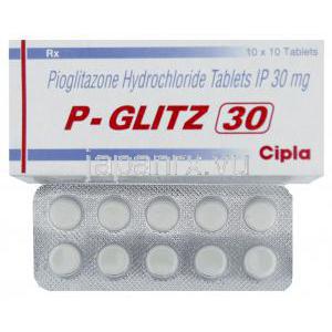 ジェネリック・アクトス, ピオグリタゾン 30MG錠, Pioglit , (Sun pharma)