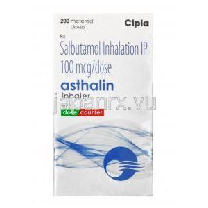 アスタリン インヘラー (サルブタモール) 100mcg 箱前面