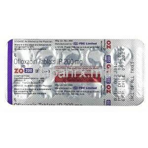 ZO, オフロキサシン 200mg, 製造元：FDC Ltd, シート情報