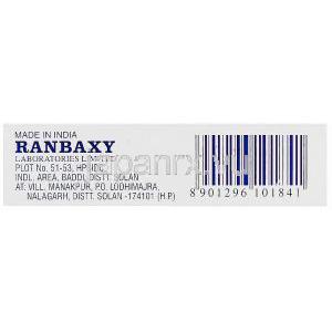 ソリフェナシン（ベシケアジェネリック）, ソリテン Soliten,  10mg 錠 (Ranbaxy) 製造者情報