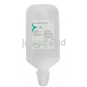 プニスカ製ブドウ糖腹腔内注入 5%, ボトル 500mL,製造元：Puniska Injectables, 包装