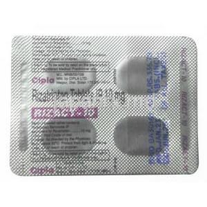 リザクト 10, 安息香酸リザトリプタン 10mg, 製造元：Cipla, シート情報