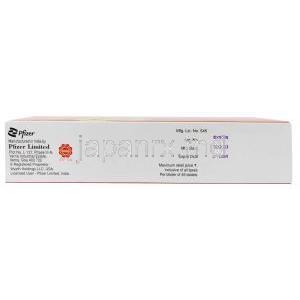 フォルバイト, 葉酸 5mg, 45錠, 製造元：Pfizer India, 箱情報, 製造元