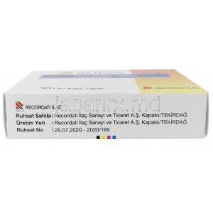 アリプザ 1mg, ピタバスタチン 1 mg, 製造元：Pierre Fabre, 箱情報, 製造元