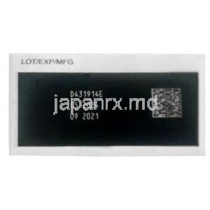 ヒューマトロープ注射,ソマトロピン 36IU (12mg),注射バイアル, 製造元：Eli Lilly India,箱情報, 製造日, 消費期限