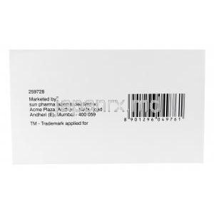 アクタプロ, アコチアミド 100 mg, 製造元：Sun Pharma, 箱情報, マーケター