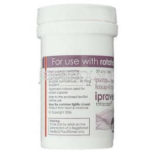 イプラトロピウム臭化物 （アトロベント ジェネリック）, イプラベント Ipravent 40mcg  吸入剤カ