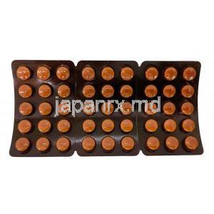 メトロジル, メトロニダゾール 400 mg, 90錠,製造元：J B Chemicals and Pharmaceuticals, シート