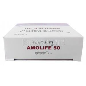 アモライフ,アモキサピン 50mg, 製造元：La Pharma, 箱上面